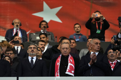 Cumhurbaşkanı Erdoğan, Türkiye - Gürcistan maçını takip etti