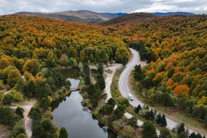 Domaniç Dağları sonbaharın renklerine büründü