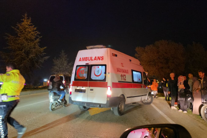 Bursa’da otomobilin çarptığı 13 yaşındaki bisikletli ağır yaralandı