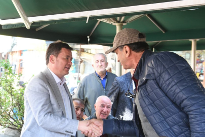 Başkan Erkan Aydın’dan Tahtakale Mahallesi’ne ziyaret! Pazar yeri için harekete geçiliyor