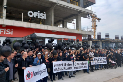 Bursa'da Atış Yapı mağdurları teslim edilmeyen konutları için birlik oldu