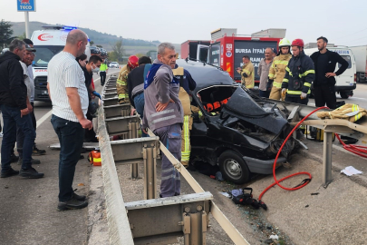 Bursa'da feci kaza: 4 yaralı!