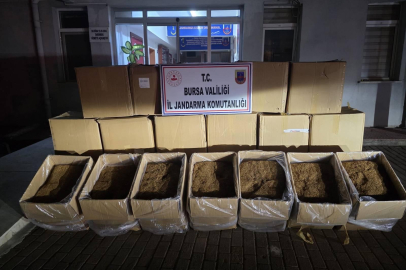 Bursa’da yüzlerce kilo kaçak tütün ele geçirildi
