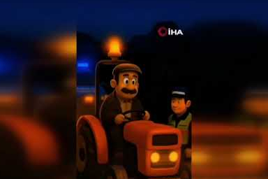 Yapay zeka destekli video ile traktör sürücülerine güvenli sürüş çağrısı yapıldı