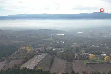 Bolu'da "sis denizi" manzarası mest etti