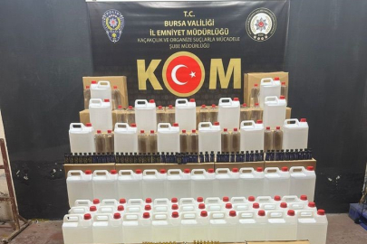 Bursa'da sahte içki üretimine polis engeli! 2 kişi gözaltında