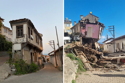 Bursa'da kaderine terk edilmişti! Tirilye’nin simge yapısı çöktü