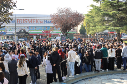 Bursa'da öğrencilerden kapsamlı tatbikat!