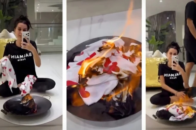 Dilan Polat evde pijamalarını yaktı!