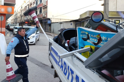 Karacabey’de kaldırım işgallerine sıkı takip!