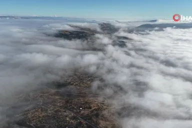 Elazığ'da bulutların görsel şöleni