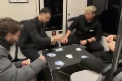 Bursa’da metro yolculuğu sırasında alışılmadık görüntü