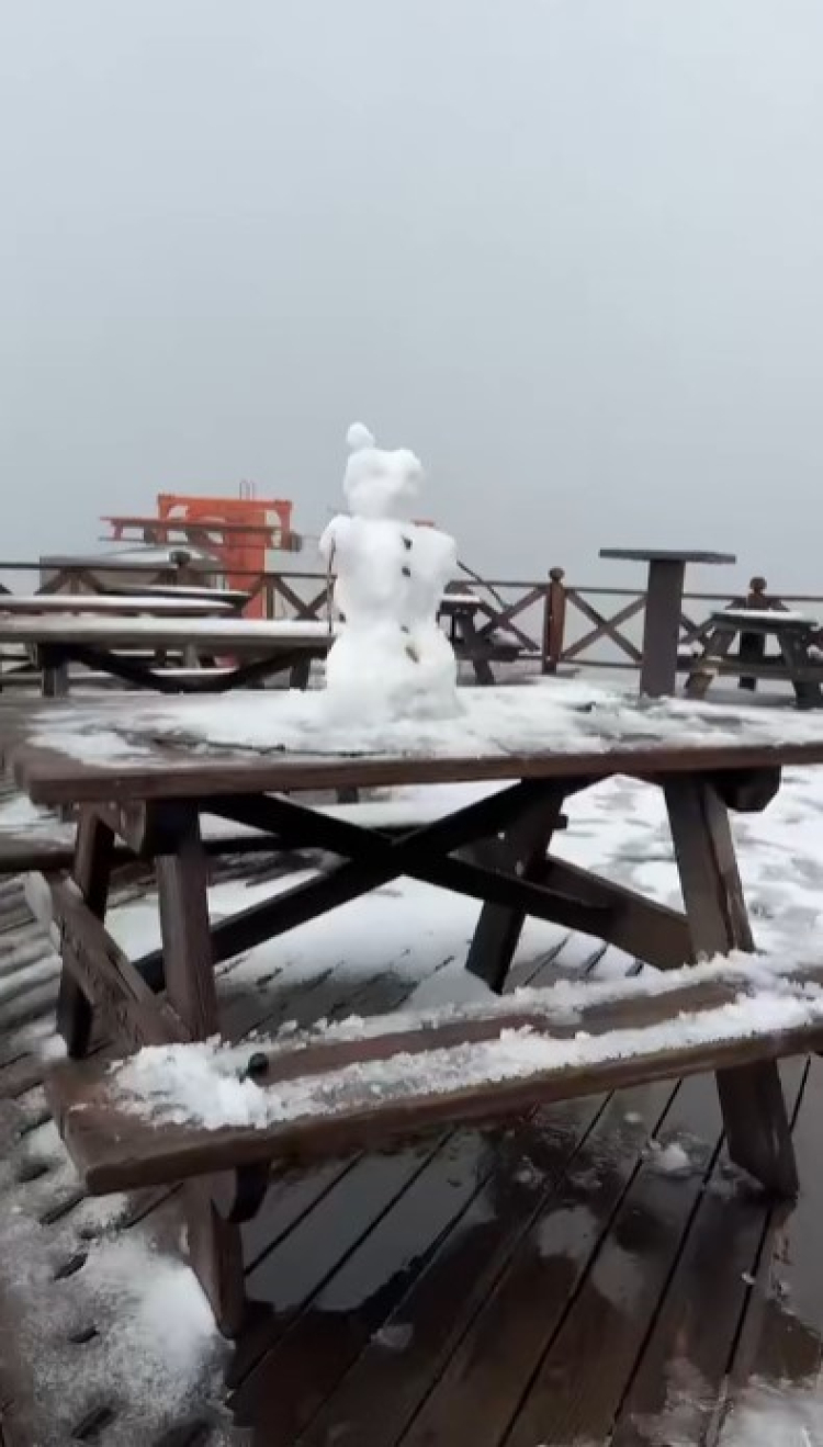 Bursa'da kartpostallık manzara! Uludağ güne karla başladı-Bursa Hayat Gazetesi-2