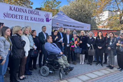 Gemlik’te anlamlı program! Kadına şiddete dur denildi