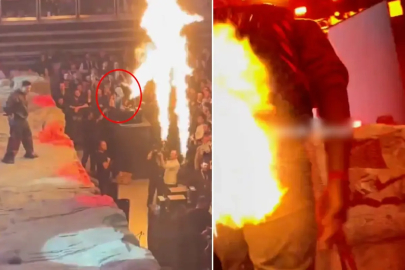 Lvbel C5 konserinde sahne önünde korkutan anlar