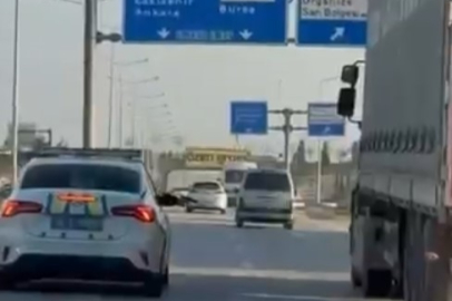 Bursa’da dur ihtarına uymayan TIR’a polis müdahalesi