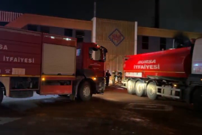 Bursa'da tekstil fabrikasında yangın!