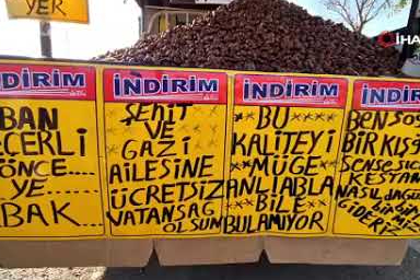 Kestane tezgahlardaki yerini aldı