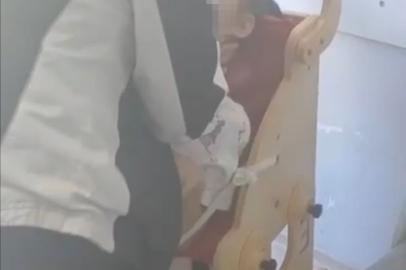 Bursa'da infial yaratan görüntüler: Öğrenciler sıralara bağlanmış!