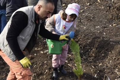 Karacabey’de 35 hektarlık alan ağaçlandırılıyor: Fidanlar toprakla buluştu!
