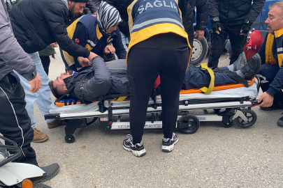 Bursa'da trafik kazası: Motosiklet ve otomobil çarpışmasında bir kişi ağır yaralı!