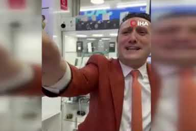 Samsunlu telefoncunun viral anları