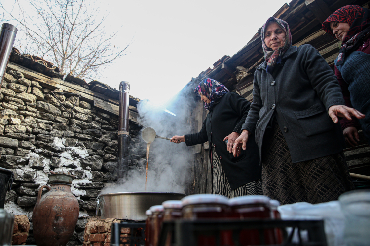 Bursa'da kırsal kalkınmaya örnek proje! Kozalakları pekmeze dönüştürdüler-Bursa Hayat Gazetesi-5