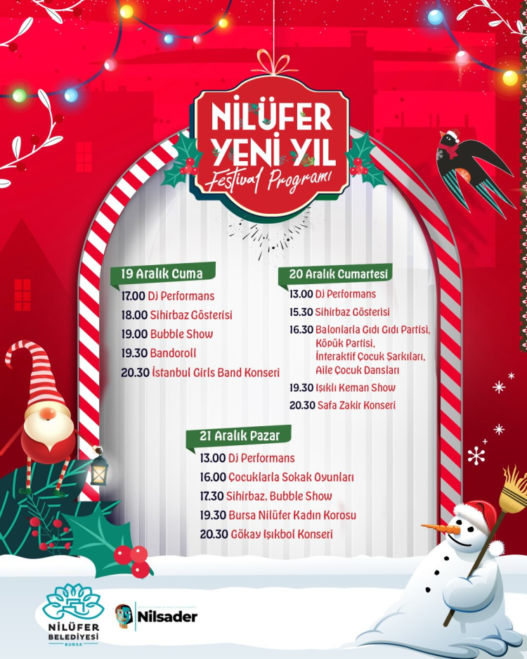  Bursa, “Nilüfer Yeni Yıl Festivali” ile şenleniyor-Bursa Hayat-4