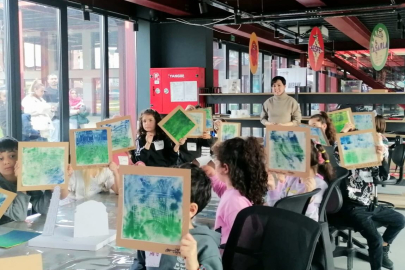 Nilüfer Pancar Deposu’nda yaratıcı atölye: Çocuklar sanatla buluştu