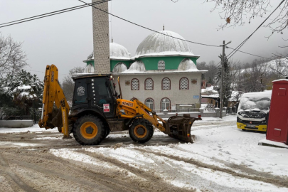 Kar yağışı Nilüfer'de hayatı olumsuz etkilemedi: Yollar açık