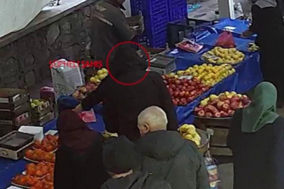 Bursa'da pazar alanında şok hırsızlık