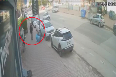 Bursa’da sokakta yürürken lodos tehlikesini ucuz atlattı