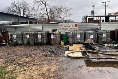 Bursa’da kaçak yakıt imalathanesine baskın: 5 kişi suçüstü yakalandı!