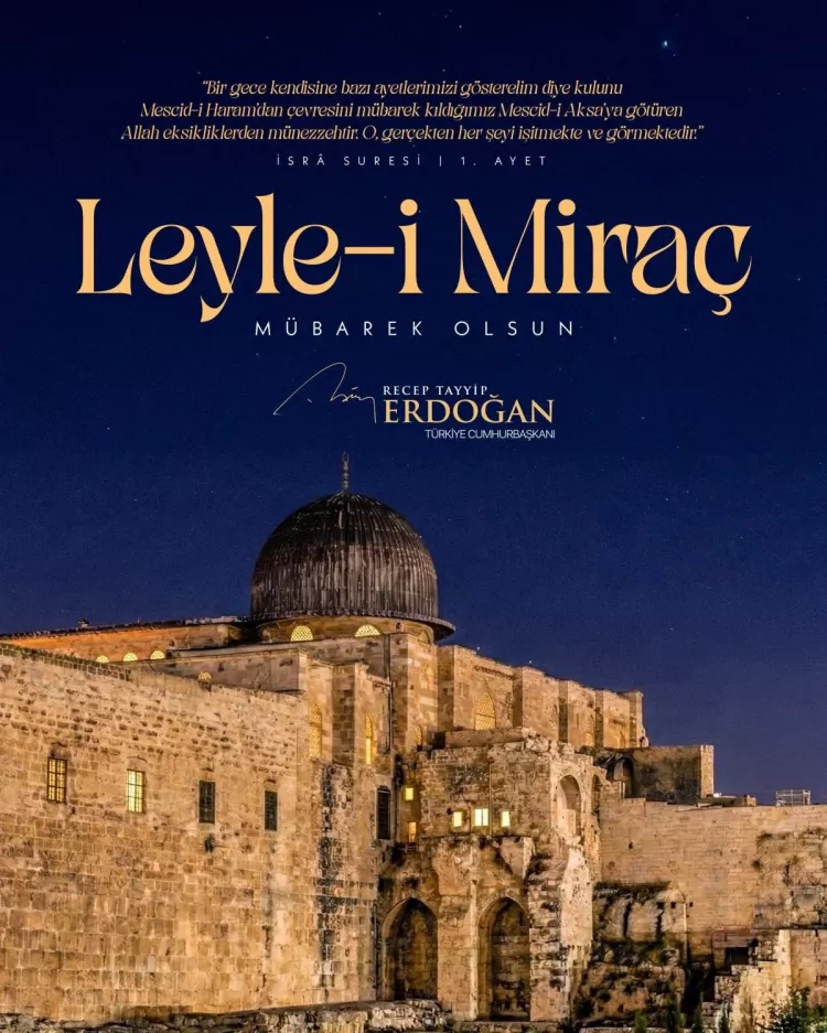 Cumhurbaşkanı’ndan kandil kutlaması: “Gecemiz mübarek olsun”-Bursa Hayat-2