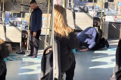 “Vakit geldi” dedi, otobüsü durdurdu: Sosyal medyada tartışma çıktı!