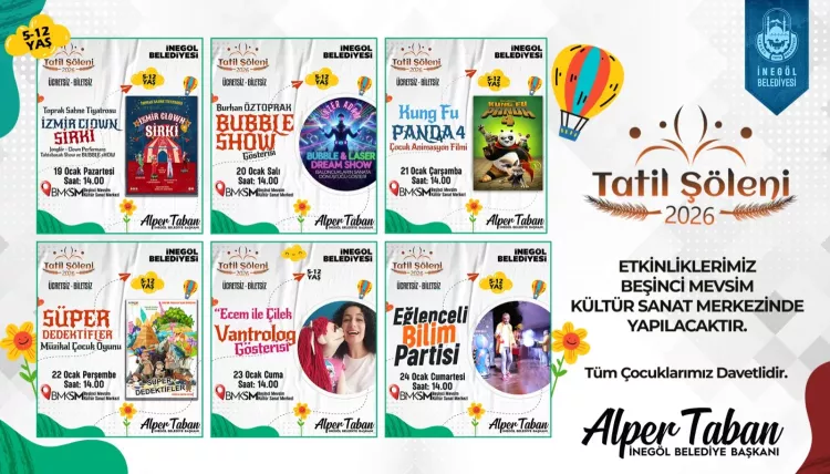 Bursa’da ara tatil coşkusu! İnegöl Belediyesi’nden “Tatil Şöleni 2026” programı-Bursa Hayat-2