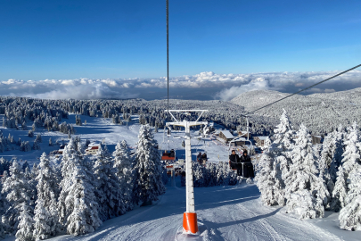 Uludağ'da sömestir cümbüşü: Pistlerde adım atacak yer kalmadı!