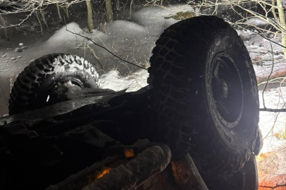 Bursa İnegöl’de kar kazası! Cip uçuruma yuvarlandı