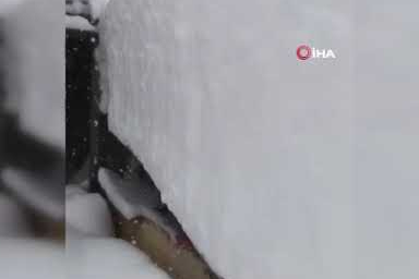 Gümüşhane’de yoğun kar yağışı sonrası yayınladığı videoyla yardım istedi