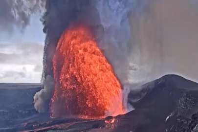 Kilauea Yanardağı yeniden patladı: Lav sütunları 430 metreyi aştı!