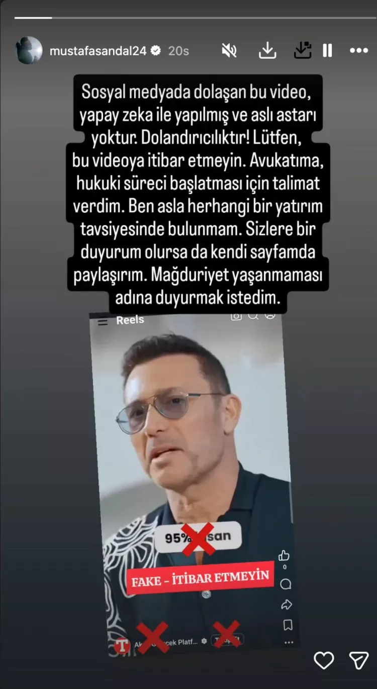 Mustafa Sandal’dan takipçilerine uyarı! “Dolandırıcılıktır, itibar etmeyin”-Bursa Hayat-2
