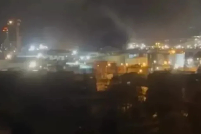 Rafineride patlama paniği: Gökyüzü dumanla kaplandı!