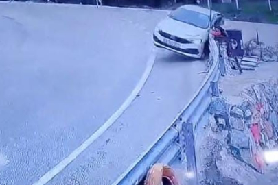 Bursa’da aynı nokta yine kaza sahnesi oldu! O anlar kamerada…