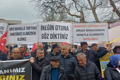Köylülerden Bursa'da eylem: Arazilerimizi geri istiyoruz!