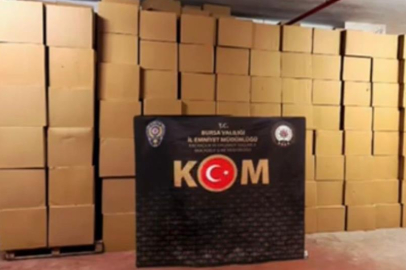 Bursa’da KOM ekiplerinden kaçak tütün darbesi!