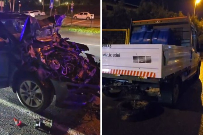 Bursa’da korkunç kaza! Araçtan geriye hurda yığını kaldı