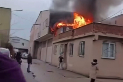 Bursa’da tek katlı müstakil evde çatı yangını