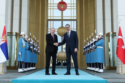 Erdoğan, Sırbistan Cumhurbaşkanı Vucic’i Külliye’de ağırladı