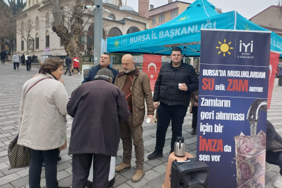 İmza kampanyası başlatıldı: "Bursa'da musluklardan su değil zam akıyor"