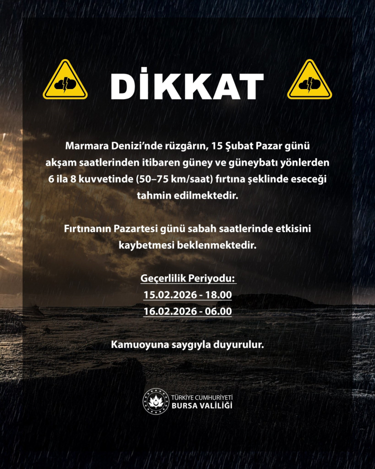  Bursa’ya fırtına uyarısı! Valilik açıklama yaptı -Bursa Hayat-2